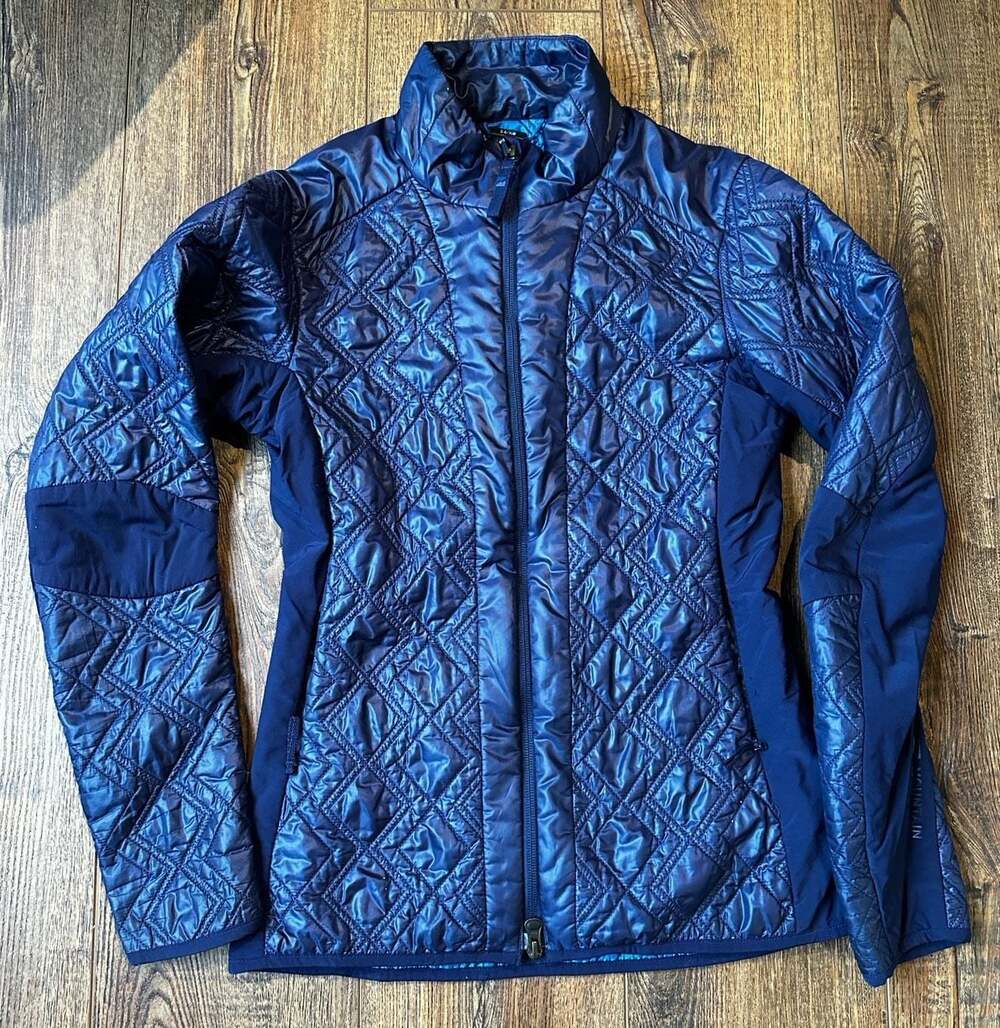 Mountain Force Quilted Insulated Jacket Navy Blue Size 34/XS